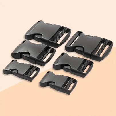 4pcs Adjustable Plastic Buckles, Suitable For Backpacks, Shoulder Straps, Etc.