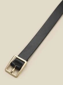 1 件时尚纤薄百搭女士腰带，适合夏季、秋季、万圣节 - 黑色 - 查看 3