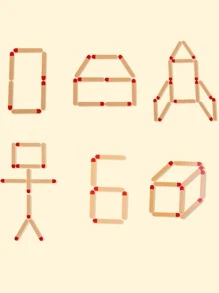 1 Set Of Matchstick Puzzle Game