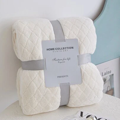 1 Miếng Lớp đơn Dày lên Lông cừu Kẻ sọc Màu thuần Ga trải giường Đối với Tất cả các mùa