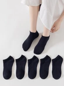 6 Paar Socken mit Damen Einfarbig & atmungsaktiv & Anti-Geruch Modisch Kurz