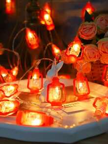 1Pc 10/20 Led 1.5/3M Dây Đèn, Đèn Trang Trí Độ Dài Hiện Đại Cho Gia Đình - Màu vàng - Xem 5