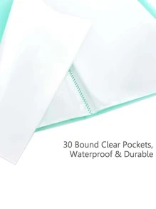 30-page A4 Transparent Multi-layer Loose-leaf Folder With Pp Cover Sheet Protector For Students To Store Certificates, Exam Papers, Archives, Photos, Etc. - Purple - View 5