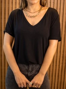 Women T-Shirts - Black - View 2