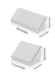 1入組浴室洗漱用品收納盒收納架 - 無色 - 查看 2