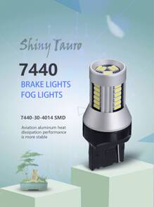 1pc Cross-border Sources T20 7440 Wy21w Led Decoding Turn Signal Light Wx3x16d Canbus Anti-flicker Car Light Dc:12v-24v - White - View 1