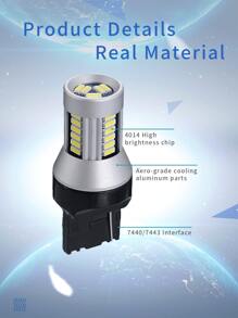1pc Cross-border Sources T20 7440 Wy21w Led Decoding Turn Signal Light Wx3x16d Canbus Anti-flicker Car Light Dc:12v-24v - White - View 3