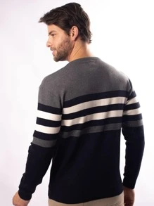 Men Sweatshirts - 藏蓝色 - 查看 2