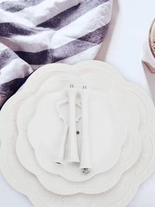 1pc Plastic Cake Stand, Modern Three-layer Pure White Cake Stand - White - View 5