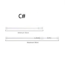 A White Multi-Functional No-Drill Telescopic Rod Decorations Autumn Decor Festival Decor Room Decor Home Decor Fall Decor Bed Room Decor Bedroom, Organizer, Home Storage - White - View 7