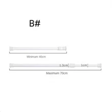 A White Multi-Functional No-Drill Telescopic Rod Decorations Autumn Decor Festival Decor Room Decor Home Decor Fall Decor Bed Room Decor Bedroom, Organizer, Home Storage - White - View 6