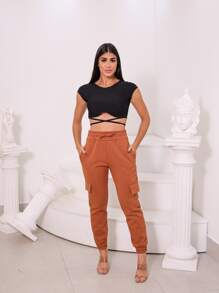 Women Sweatshirts - 珊瑚粉 - 查看 4