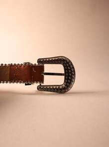Women Belts - Brown - View 4