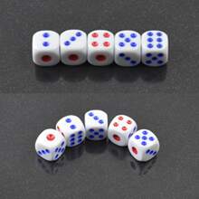 6pcs 2.5cm Dice Set For Party - Multicolor - View 4