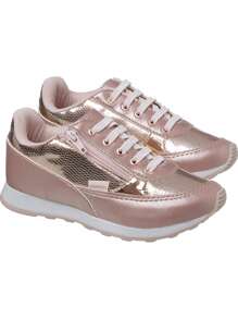 Tênis Infantil Menina Classic Cobre Fecho Zíper Leve Conforto Camin Promoção