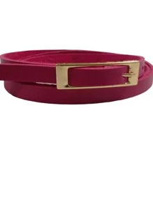 Women Belts - 玫紅色 - 查看 1