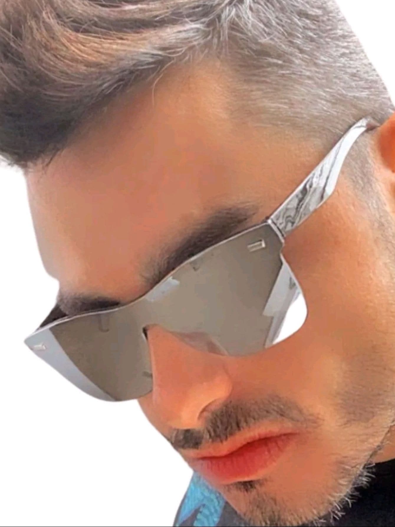 Men Fashion Glasses - 銀色 - 查看 1