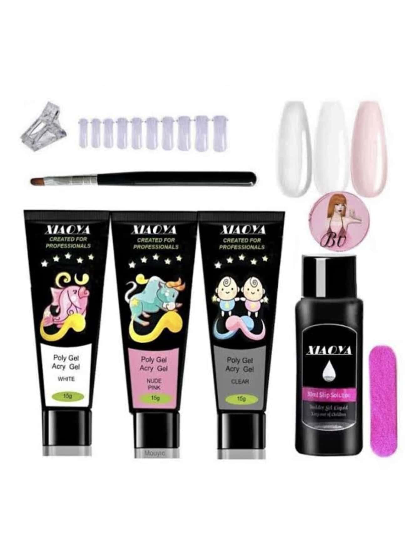 Kit Polygel Para Uñas - transparente - Añade 2