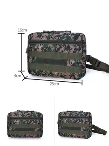 Mochila De Pecho Táctica Mochila Estilo Chest Bag - Negro - Ver 5