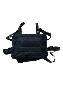 Mochila De Pecho Táctica Mochila Estilo Chest Bag - Negro - Ver 4