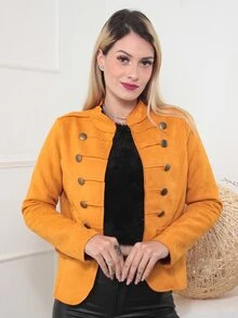 Women Coats - 黃色 - 查看 1