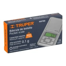 Báscula capacidad 500 g electrónica de bolsillo Truper BASE-05J - Plateado - Ver 4