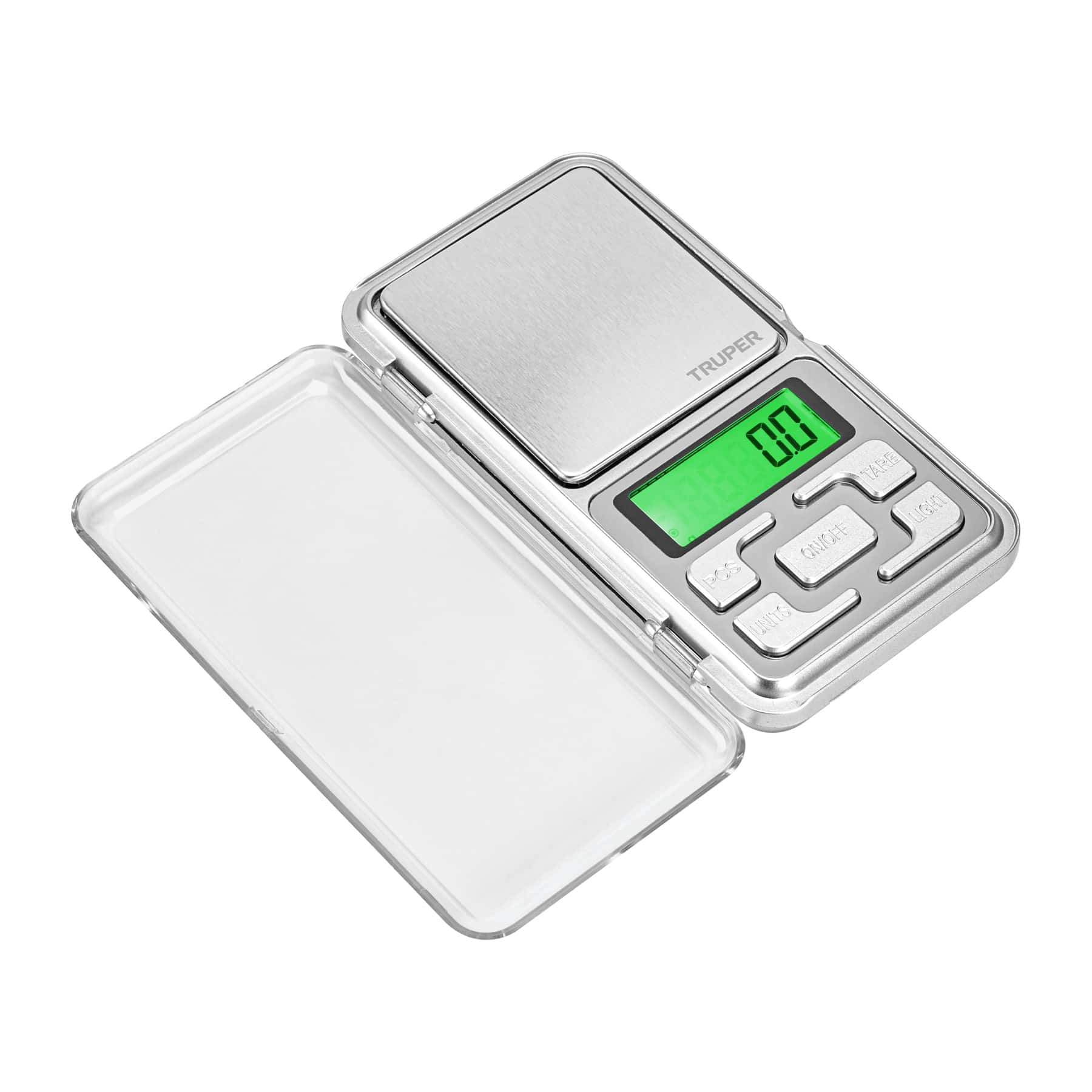 Báscula capacidad 500 g electrónica de bolsillo Truper BASE-05J - Plateado - Ver 1