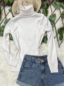 Women Knit Tops - White - View 1