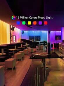 MUSIC 44KEY LED Strip Lights, Color Changing Lights Music Sync Smart LED Lights Work App Control Segmented DIY Multiple Colors, Color Changing Lights Music Sync, BT5.0 LED Light Strip for Bedroom - Multicolor - View 7