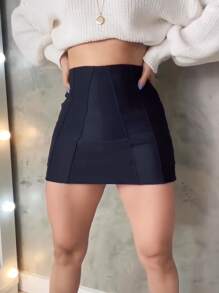 Women Skirts - 黑色 - 查看 1