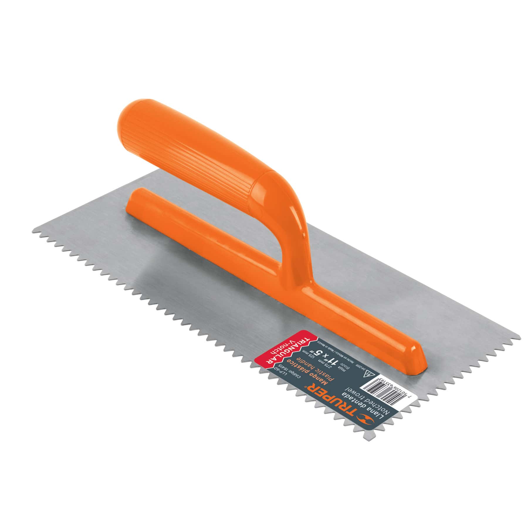 Llana dentado triangular 11" 6 remaches mango plastico llp-6d 15415 - A - Ver 1