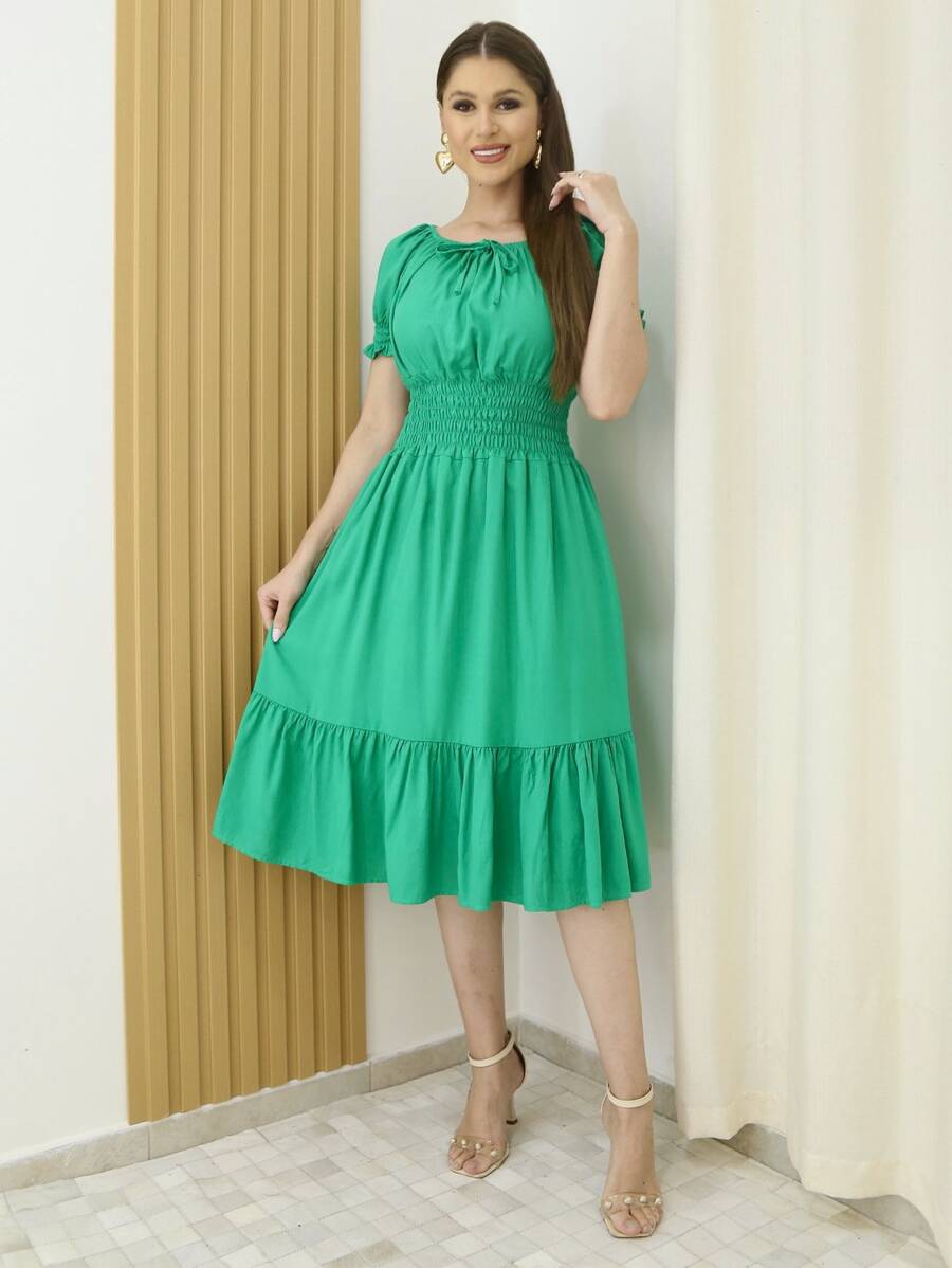 Women Dresses - Mint Green - View 1