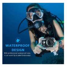 Sports Camera/CAM01/ 1080P,GOPRO/ Camcorder 2.0 Inch Touch Screen 900mAh Battery, 140° Wide Angle, Suitable For Surf Diving, With Mini DV - màu đen - Xem 3