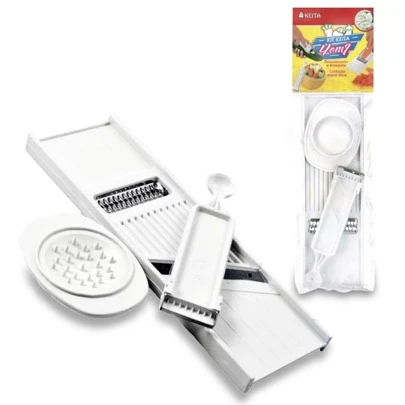 Kit 4 em 1 Descascador de Legumes Verduras e Boleador de Frutas Decorador