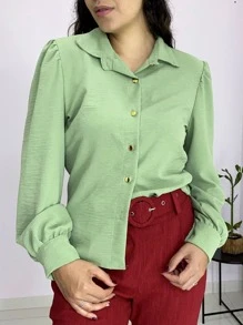 Women Blouses - verde menta - Ver 3