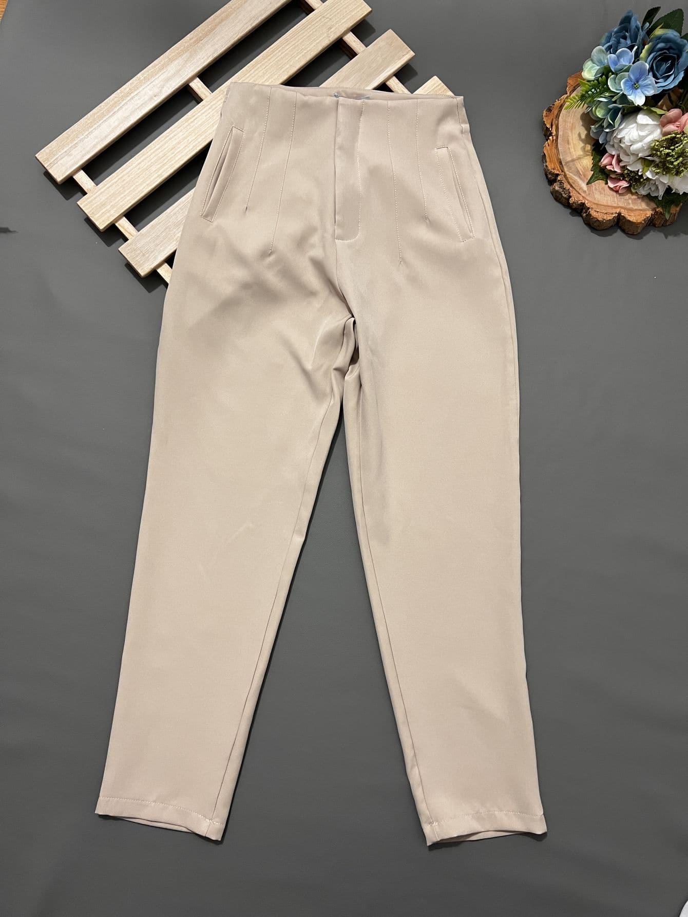 Women Pants - Màu be - Xem 1