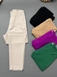 Women Pants - Màu be - Xem 5