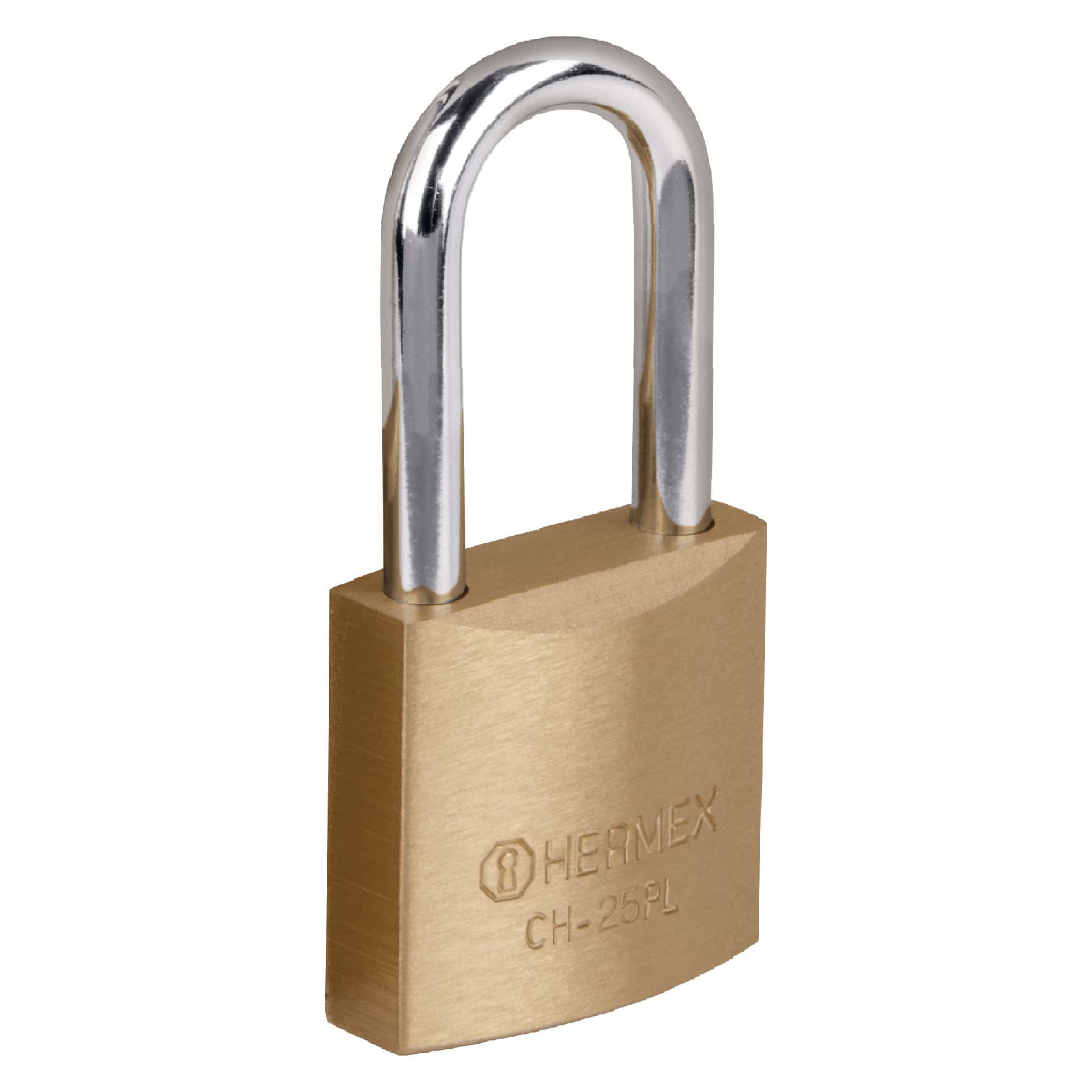 Brass-Colored Iron Padlock, 25 Mm Long, Basic Box, CH-25PL 27069 - A - View 1