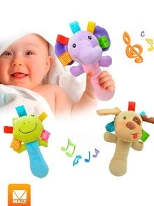 Animal Rattle - Blue - View 2