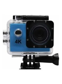 Camara Deportiva Video 4k Ultra  Sumergible Gopro PARA BICI ,MOTO, ETC - Azul - Ver 1