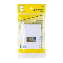 Placa 1 módulo de abs blanca volteck basic ppse-b 27222 - Naranja - Ver 3