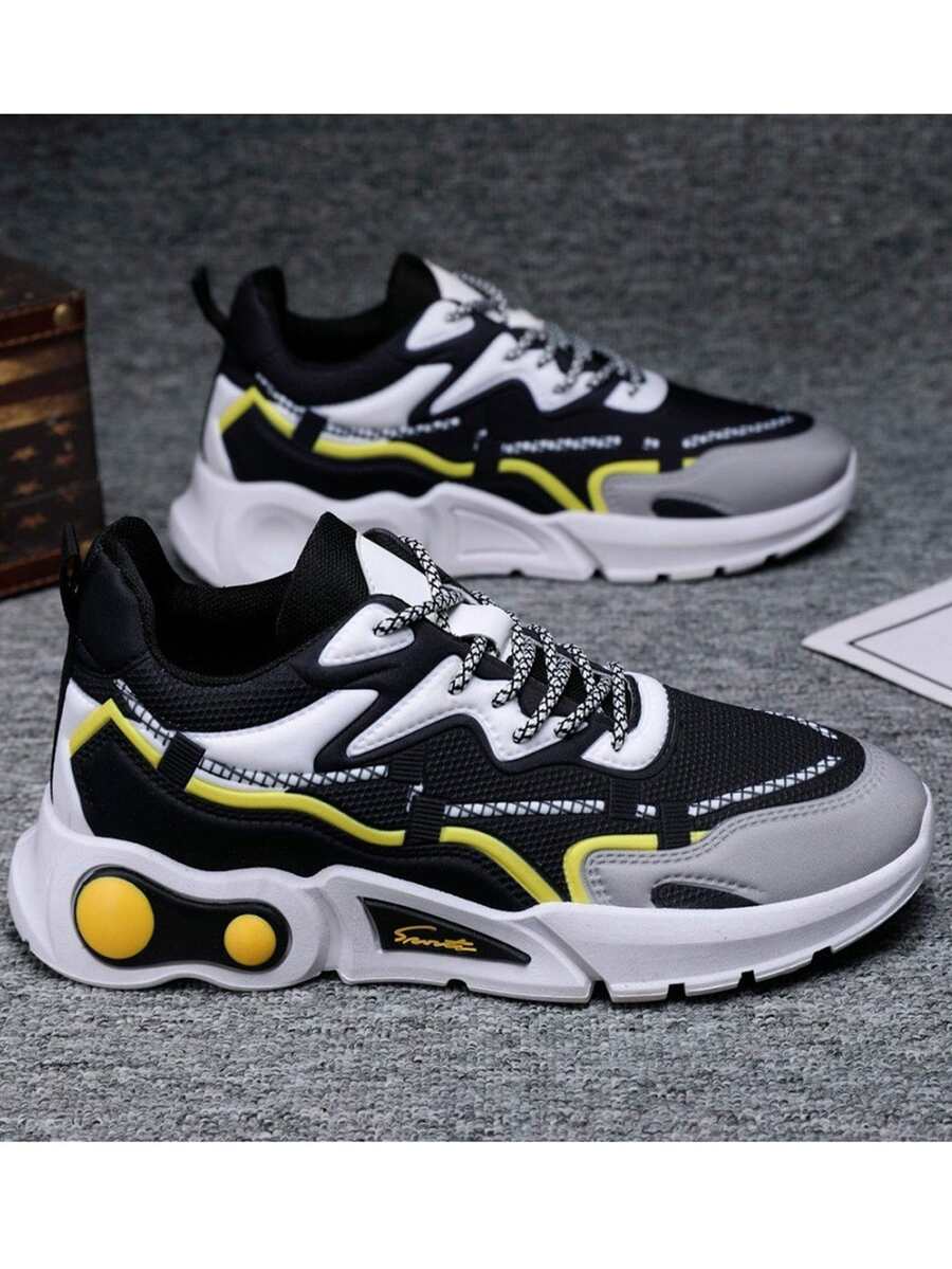 Tenis Para Hombre Transpirables De Moda Tipo Deportivos Urbanos - Multicolor - Ver 1