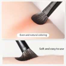 6支装柔软眼部化妆刷套装，适用于晕染、混合、勾勒、细节刻画和轮廓修饰，化妆刷套装，化妆刷组合，化妆刷套装，全套化妆工具，化妆刷套装，全套化妆工具，化妆刷套装，化妆刷礼盒套装 - 黑色 - 查看 3