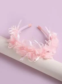 1 Miếng Cô gái Chi tiết ngọc trai nhân tạo Trang trí Hoa Dây buộc tóc Đối với Tóc Đồ trang trí - Hồng - Xem 4