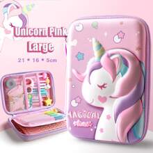 1入組大容量乙烯-乙酸乙烯共聚物防水筆袋 - 粉色 - 查看 1