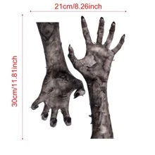 1 Miếng Halloween Tay Mẫu Trang trí Giấy dán tường - Nhiều màu - Xem 3