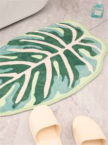 1入組樹葉設計地毯 - 綠色 - 查看 5