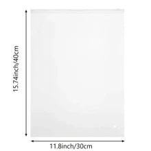 10pcs Frosted Bags Double-Sided Bags Clothing Underwear Socks Packaging School Supplies Room Decor Bedroom Decor Dorm Essentials For School Student Teacher Beach Bag Beach Essentials Beach Towel Organizer Beach Accessories Beach Stuff Holiday Bag Holiday Essentials For Summer For Vacation - White - View 5