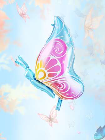 1入組蝴蝶設計裝飾氣球