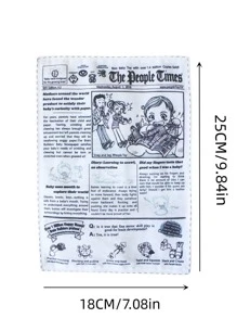 1 件装狗狗爱好者和狗妈妈喜爱的发声玩具响纸耐咬报纸仿真缓解无聊 - 黑與白 - 查看 3